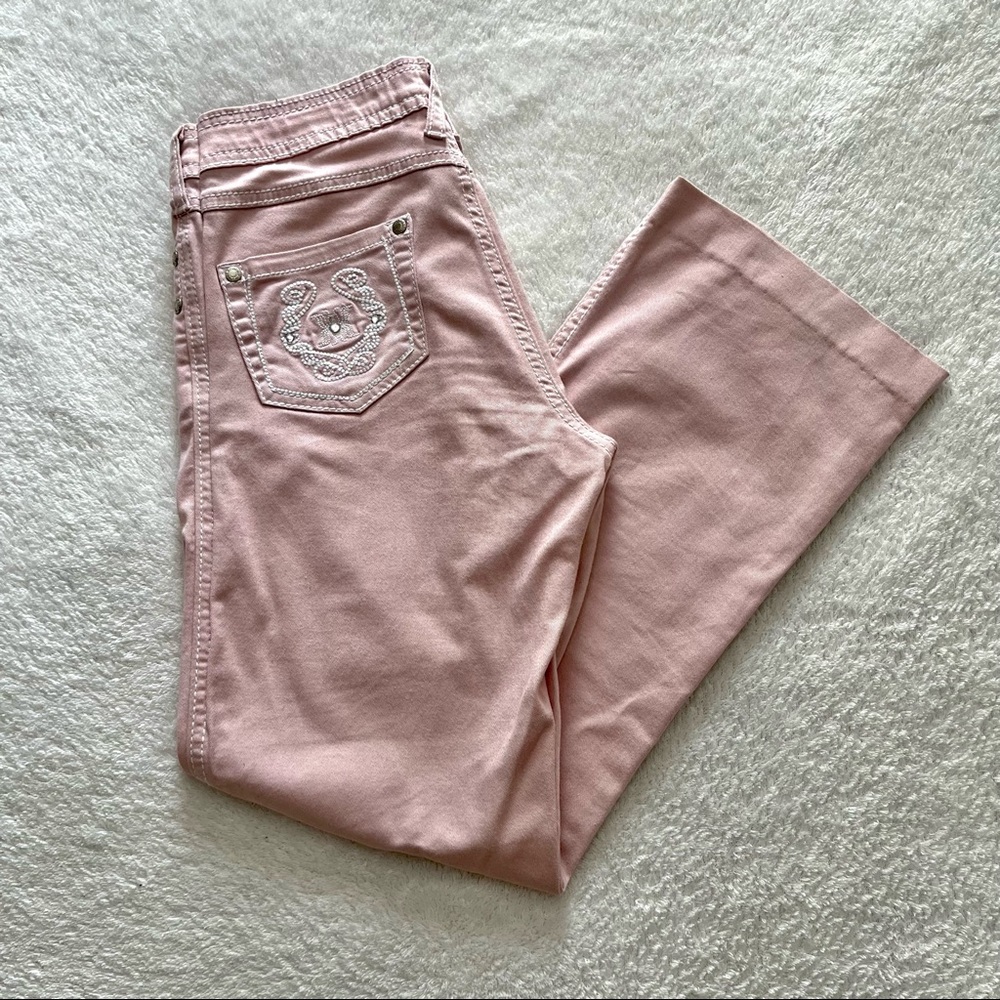Pink Vintage Straight Jeans